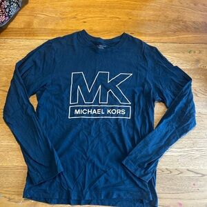Michael Kors Navy Long Sleeve Tee